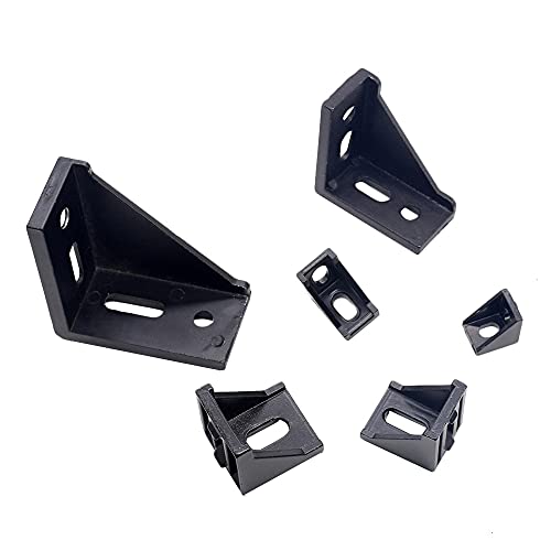IkErna Aluminum 2020 Corner Bracket Fittings Corner Angle Bracket Connector 2028/3030/4040 Alumiprofile Black Color Cnc Router/Color/5Pcs 4040 IkErna Aluminum 2020 Corner Bracket Fittings Corner Angle Bracket Connector 2028/3030/4040 Alumiprofile Black Color Cnc Router/Color/5Pcs 4040 von IkErna