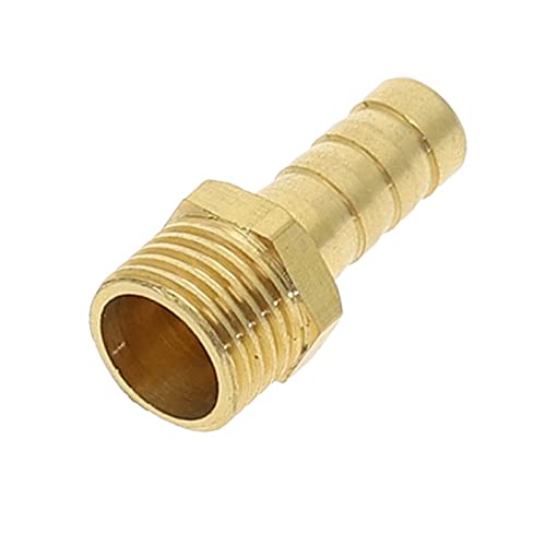 IkErna Messing-Schlauchverschraubung 4–19 Mm Mit Widerhaken Und 1/4" Bsp Innengewinde, Kupfer-Verbindungsstück, Kupplungsadapter, 1 Stück/Copper/6Mm von IkErna