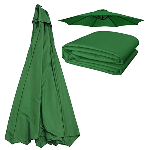 IkErna Open-Air Parasol Canopy Replacement Umbrella Cloth 270Cm/300Cm,6-Ribs/8-Ribs Rechange Umbrella Top Canopy Waterproof/K Green/270Cm/8Ribs von IkErna