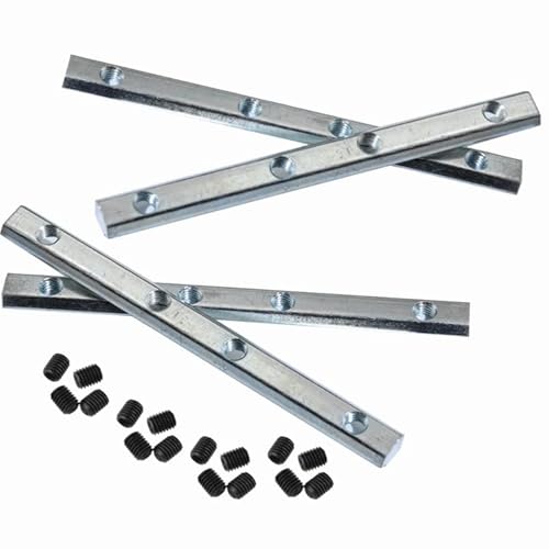 IkErna Series Aluminum Profile Straight Line Connector 180 Degree Bracket Fastener For T Slot Aluminum Extrusion Profile T Slot/4040 M6 Hole von IkErna