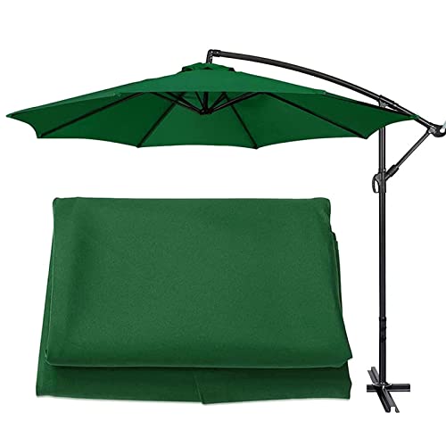 IkErna Umbrella Top Canopy Replacement Polyester Cloth Fabric for 270Cm/300Cm Patio Umbrella Replacement Canopy Cover 6Ribs / 8Ribs/Green/300Cm/6-Ribs von IkErna