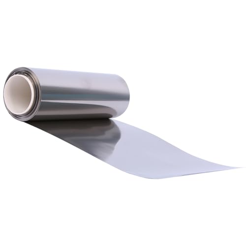 IkErna Zinnfolie, Hochreine Weißblechplatten Für Wissenschaftliche Experimente, 0,1 Mm Dick, 1 Meter Lang, Breite 200/100 Mm/Width:200Mm von IkErna