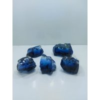 5 Stück/1 Kgs Raue Spezial Andara Kristall Hellblau von IkaAndaraCrystal