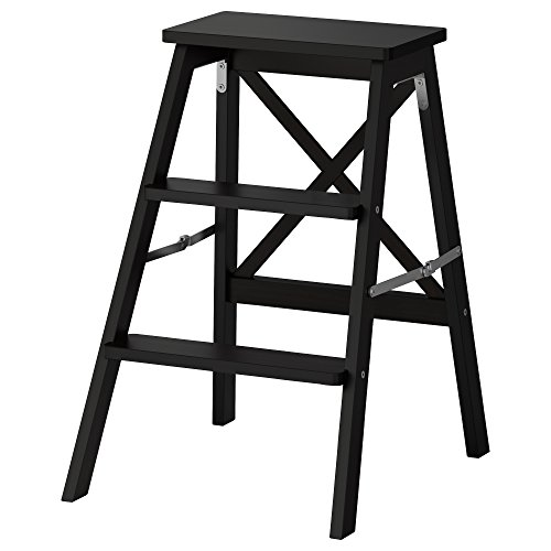 IKEA BEKVÄM Trittleiter 3 Stufen 63 cm schwarz von Ikea