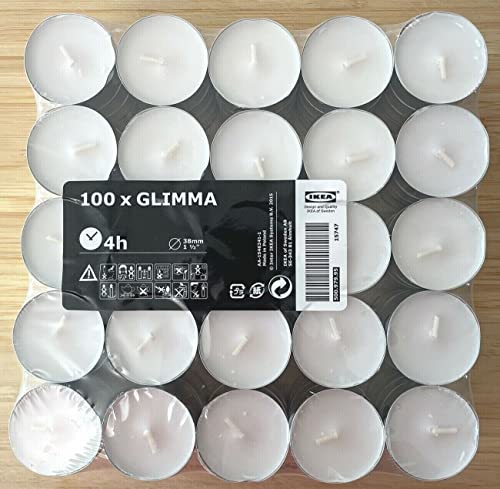 IKEA GLIMMA Teelichter duftneutral; 200 Stück von Ikea