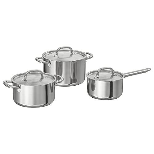 IKEA IKEA 365+ Kochgeschirr-Set, 6-teilig, Edelstahl von IKEA