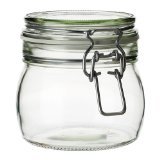 Ikea KORKEN Glasdose mit Deckel, klar, 0,5 l, Doppelpackung von Ikea