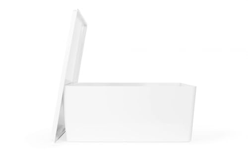 IKEA KUGGIS Box mit Deckel; in weiß; (26x35x15cm) von Ikea