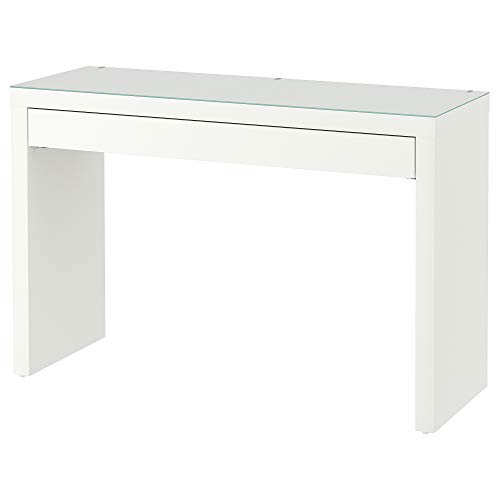 IKEA-Malm-Schminktisch weiß weiß mit Glasplatte 120 x 41 x 78 cm von IKEA