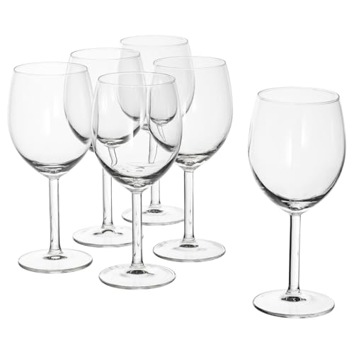IKEA SVALKA Rotweingläser aus Klarglas; (30cl); 6 Stück von IKEA