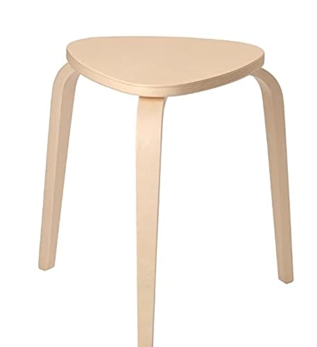 Ikea KYRRE-FROSTA Stapelhocker Holz-Hocker aus massivem Birkensperrholz-Sitzdurchmesser 35 cm-Sitzhöhe 45 cm-bis 100kg, Brown, 45 x 46 x 46 cm von Ikea