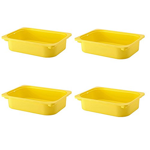 IKEA Trofast Aufbewahrungsbox (4 Set, 40,6 x 29,9 x 10,2 cm, gelb) von IKEA