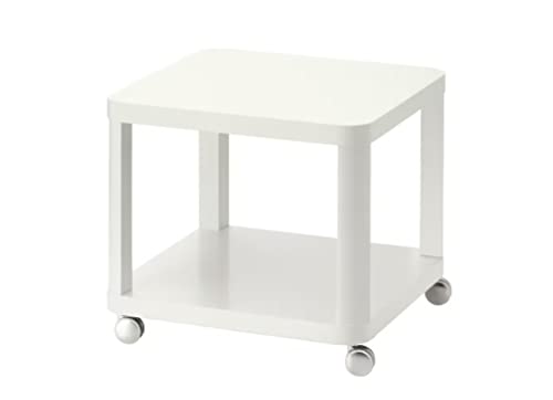 IKEA Tingby 202.959.30 Beistelltisch auf Rollen, Weiß, Größe 48 x 48 cm von IKEA