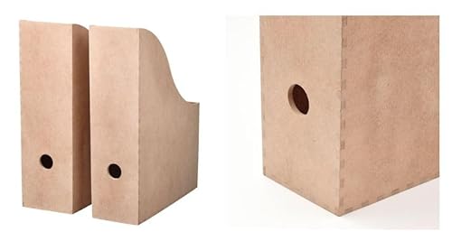 IKEA Zeitschriftensammler "KNUFF" Holz-Aufbewahrungsbox im 2-er Set - 9x24x31cm und 10x25x31cm von Ikea