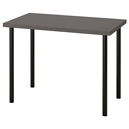 IKEA ADILS/LINNMON Schreibtisch, 100 x 60 cm, Dunkelgrau/Schwarz von IKEA