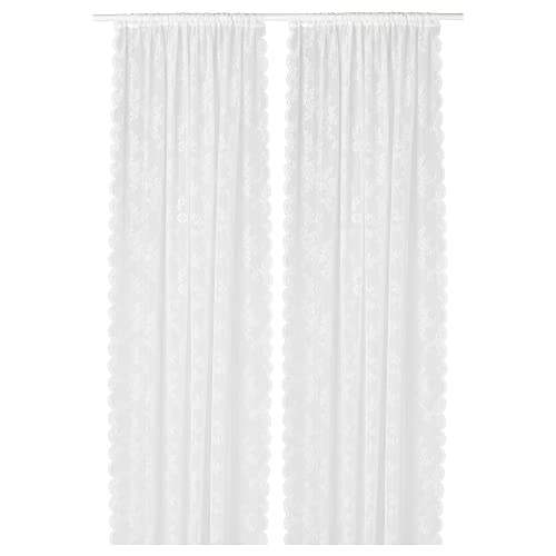 IKEA Alvine SPETS Scheibengardine, 1 Paar, 145 x 300 cm, Off-White IKEA Alvine SPETS Scheibengardine, 1 Paar, 145 x 300 cm, Off-White von IKEA