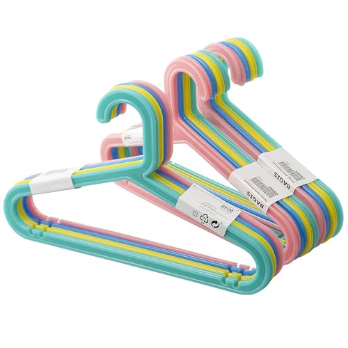 Ikea BAGIS 24er Set Kinder-Kleiderbügel Pastellfarben von IKEA
