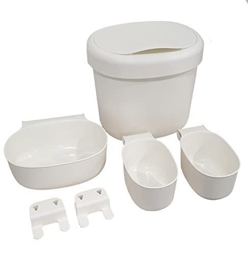 Ikea Behälter 4er-Set, weiß 27 x 23 x 26 cm; 399.16 gr von Ikea