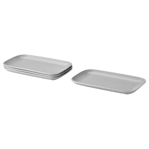 IKEA FÄRGKLAR Teller, 30x18 cm, matt hellgrau von IKEA