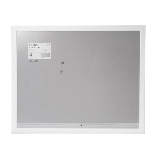 Ikea FISKBO Großer Posterrahmen, Kunststoff und Faserplatte, 40 x 50 cm, Weiß [Einzelrahmen] von Ikea