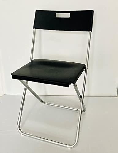 Ikea GUNDE Klappstuhl, aus Aluminium Gestell, in schwarz, weiß von Ikea