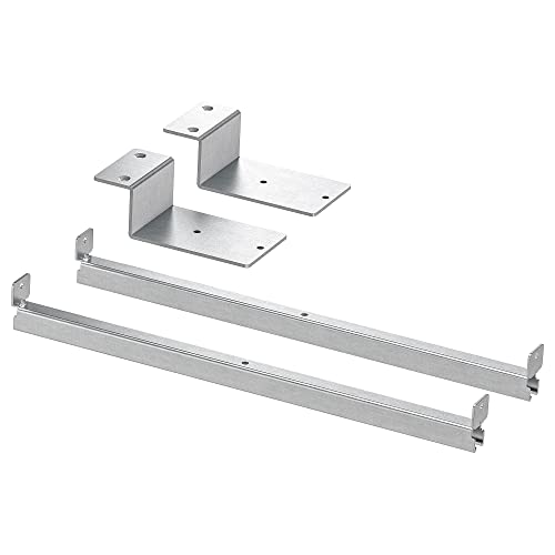 IKEA INLÄGG Computertisch mit Wandhalterung Silber Modern Büroarbeit Studium von IKEA