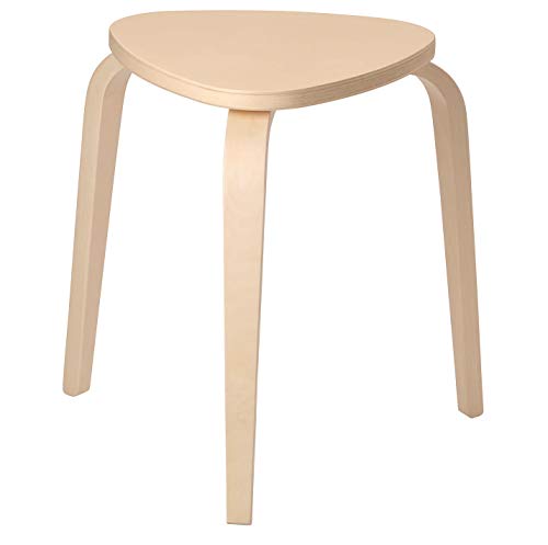 Ikea KYRRE Hocker, Birke, V-förmiger Sitz hilft Ihnen, sicher zu sitzen, Birkensperrholz, Birkenfurnier, getönter Klarlack von IKEA