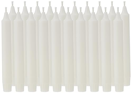 Ikea Kerzenleuchter, geruchlos, 19,1 cm, Weiß, 20 Stück von IKEA