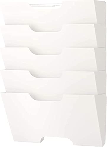 Ikea Kvissle 5 Shelve Metal Wall Magazine File Rack, White von Ikea