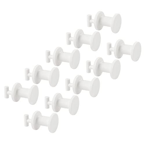 Ikea SKADIS Mini Kunststoff Push Haken (passend für SKADIS Steckbrett), weiß, 19 mm, 205.198.88 - 10 Stück von Ikea