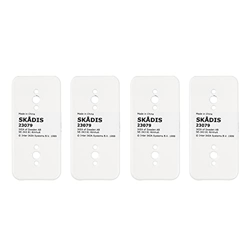 IKEA SKADIS Steckverbinder (für SKÅDIS Stecktafeln), Weiß, 404.776.46 – Set mit 4 Stück von IKEA