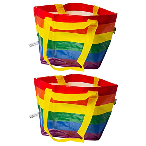 Ikea STORSTOMMA Small Rainbow Pride Taschen, 13 Liter, 27 x 27 cm – 2 Stück von IKEA