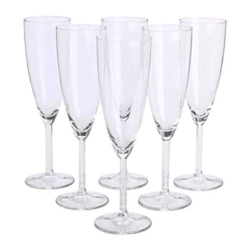 IKEA, Glas , Svalka Champagnerflöte, transparent, 6 Stück von Ikea