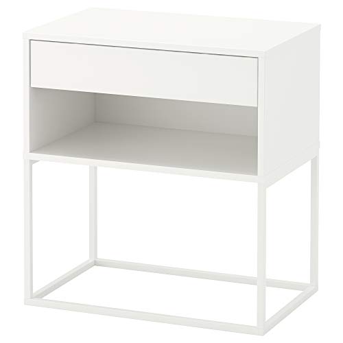 Ikea VIKHAMMER Nachttisch, 60 x 39 cm, weiß von Ikea