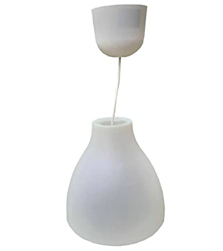 Melodi Hängeleuchte (195cm), Plastik, White, 26 x 28 x 28 cm [Energieklasse A++], Banane von Ikea