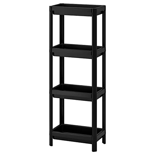 VESKEN Regal, schwarz, 37x23x101 cm von Ikea