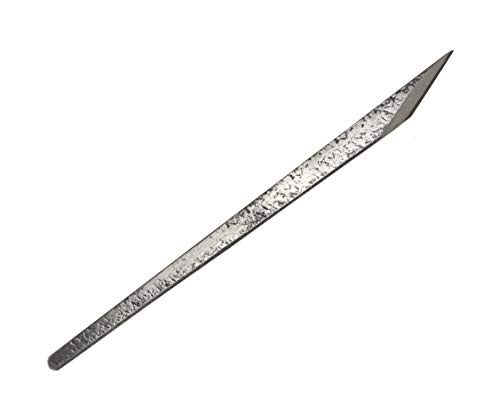 Anreißmesser Furniermesser Cuttermesser Schnitzmesser Japananisches Messer Kiridashi Handgeschmiedet in Japan – Rechtshänder (gehämmerte 9 mm) von Ikeuti