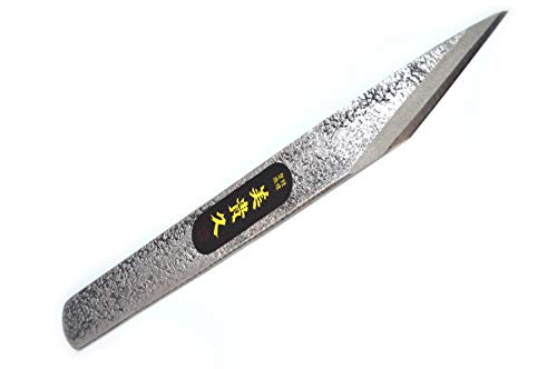 Anreißmesser Furniermesser Cuttermesser Schnitzmesser Japanisches Messer Kiridashi Handgeschmiedet in Japan – Rechtshänder (gehämmerte 24 mm) von Ikeuti