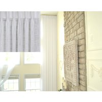 Extra Lange Weiße Gardinen Aus Leinen Mit Doppelter Nadelfalte.18-24 Ft Lang Custom Made Drapes 2 Story Ikiriska von Ikiriska