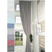 Extra Langer Luxus Leinen Vorhang 14 15 16 17 18 20 24 Füße 9 Ft Breit Weiß Beige Grau Dunkelblau 2 Story Drapes Free Swatch von Ikiriska