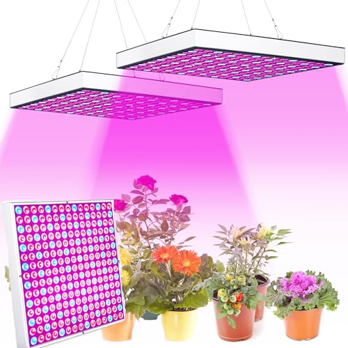 Ikodm 3X Pflanzenlampe LED Vollspektrum 15W 225LEDs Pflanzenlicht Pflanzenleuchte Wachstumslampe Grow Light für Zimmerpflanzen, Hydroponic, Indoor Seeding Veg Flower, Gemüse und Blumen von Ikodm