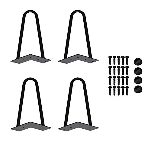 Ikodm 4er Set Haarnadel Tischbein, Hairpin Legs 15cm Möbelfüße, Möbelbeine Austauschbare Tisch & Schrank Beine Haarnadelbeine Tischgestell, mit Bodenschoner und Schrauben Ikodm 4er Set Haarnadel Tischbein, Hairpin Legs 15cm Möbelfüße, Möbelbeine Austauschbare Tisch & Schrank Beine Haarnadelbeine Tischgestell, mit Bodenschoner und Schrauben von Ikodm
