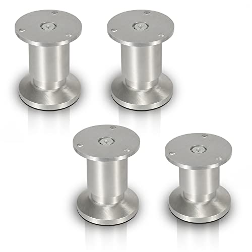 Ikodm Möbelfüße 4er Set 100 mm hochwertige Möbelbeine aus Aluminium, höhenverstellbar, individuelle DIY-Möbel, Möbelbeine eignen Sich für Küchenschränke, Sofas, Betten, Nachttische von Ikodm