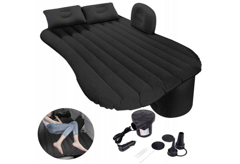 Ikonka Luftmatratze Auto Luftmatratze Rückbank Schlafen Pumpe schwarz 130×80 Campingbett, (Auto-Matratzen-Set mit elektrischer Pumpe für Rücksitz & Outdoor, Auto-Luftbett mit Pumpe, Kissen, Tragetasche – Reisekomplettset), Aufblasbares Auto Luftbett mit Pumpe – ideal für Reisen & Camping Ikonka Luftmatratze Auto Luftmatratze Rückbank Schlafen Pumpe schwarz 130×80 Campingbett, (Auto-Matratzen-Set mit elektrischer Pumpe für Rücksitz & Outdoor, Auto-Luftbett mit Pumpe, Kissen, Tragetasche – Reisekomplettset), Aufblasbares Auto Luftbett mit Pumpe – ideal für Reisen & Camping von Ikonka