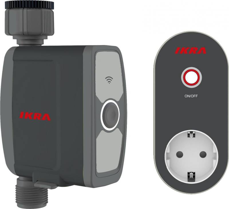 Ikra Bewässerungscomputer Wlan inkl. Wlan Gateway mit Steckdose von Ikra