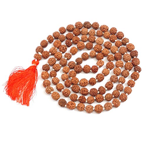 Rudraksha Japa Mala 7 mm| Authentic Indian 108 Beads | Hand-picked | Rosary for chanting by Ikshvaku von Ikshvaku