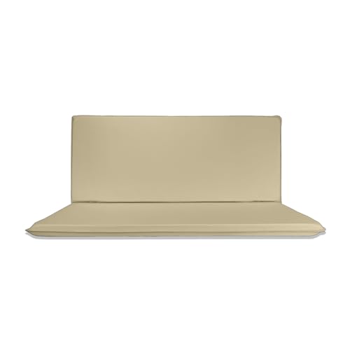 Il Tuo Artigiano Design Wasserdichtes Kissen für Gartenschaukel, 3-Sitzer, Matratze für Gartenschaukel, Made in Italy, UV-beständig (Beige, 4-Sitzer – 170 x 55 cm) von Il Tuo Artigiano Design