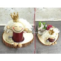 Prinzessin Schutzengel Trend Upcycling Nespresso Glückswichtel Kreativ Dekoration Geldgeschenk Decor Unique Gifts Table Modern von IlanyDesign