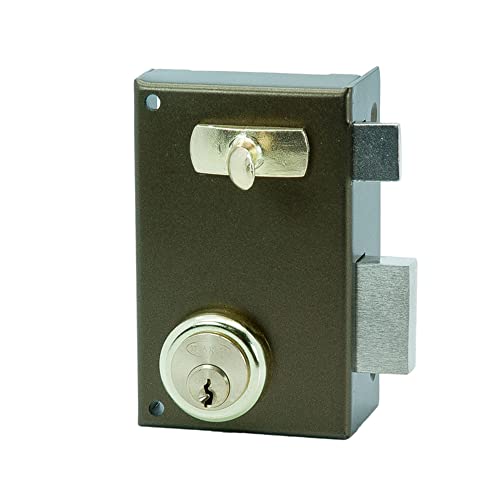 Ilargi 56 bis 60 mm He DCH BP-Türschloss, C/cilindro. Hebel Türschloss mit Schlüssel beidseitig und Griff innen 56 a-he60dp von Ilargi
