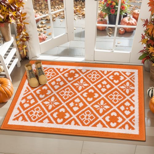 Ileading Welcome Fall Fußmatte 61 x 91,4 cm, saugfähig, Hundematte, schmutzige Pfoten, niedriger Eingang, kleiner Läufer, Teppich mit rutschfester Gummi-Unterseite, maschinenwaschbar, Boden innen Ileading Welcome Fall Fußmatte 61 x 91,4 cm, saugfähig, Hundematte, schmutzige Pfoten, niedriger Eingang, kleiner Läufer, Teppich mit rutschfester Gummi-Unterseite, maschinenwaschbar, Boden innen von Ileading